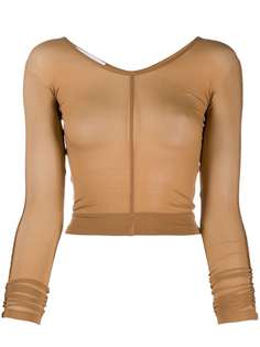 Helmut Lang long-sleeve fitted top