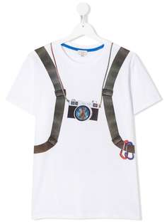 Paul Smith Junior TEEN backpack-print T-shirt