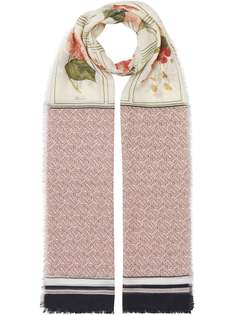 Burberry шарф с монограммой