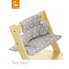 Подушка для стульчика Stokke Tripp Trapp Grey Star, серый