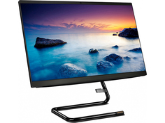 Моноблок Lenovo IdeaCentre A340-22IWL Black F0EB002NRK (Intel Core i3-8145U 2.1 GHz/8192Mb/1000Gb + 128Gb SSD/DVD-RW/AMD Radeon 530 2048Mb/Wi-Fi/Bluetooth/Cam/21.5/1920x1080/Windows 10 Home 64-bit)