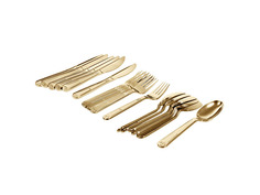 Набор столовых приборов Boyscout Premium Gold 61718 одноразовый