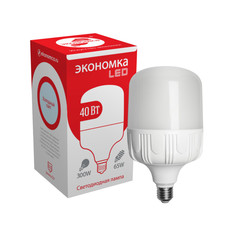 Лампочка Экономка LED E27 40W 220V 6500K 3500Lm Cold Light Eco40wHWLEDE2765