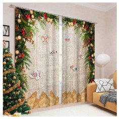 Фотошторы Сирень Новогоднее