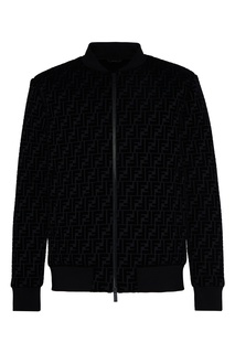 Черный бомбер с монограммами Fendi