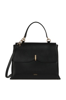 Черная сумка Furla Ribbon из фактурной кожи