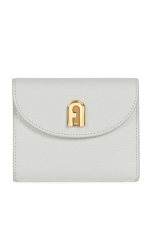 Белый компактный кошелек Furla Sleek с пряжкой-логотипом