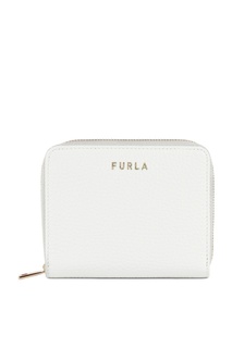 Белый компактный кошелек Furla Next из кожи