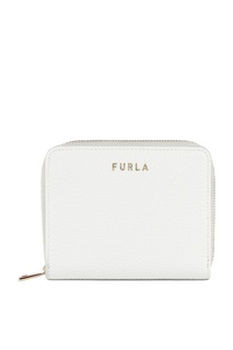Белый компактный кошелек Furla Next из кожи