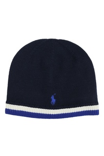 Шапка бини с полосатой отделкой Ralph Lauren