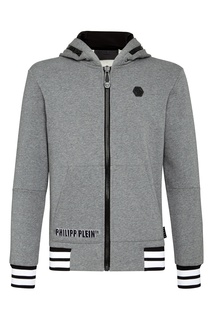 Серая толстовка на молнии Philipp Plein