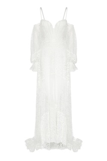 Вечернее платье из белого кружева Jonathan Simkhai