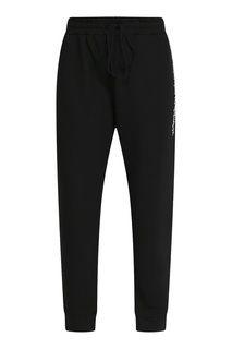 Хлопковые брюки черного цвета Ermanno Scervino