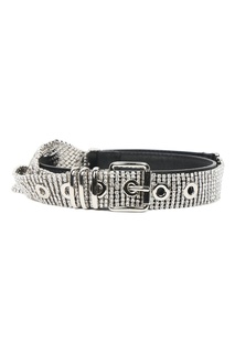 Серебристый ремень с кристаллами Ermanno Scervino
