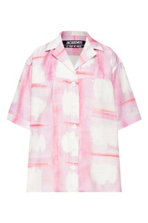Розовая блуза с принтом Vallena Jacquemus