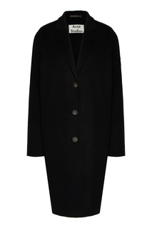 Черное пальто из шерсти Acne Studios