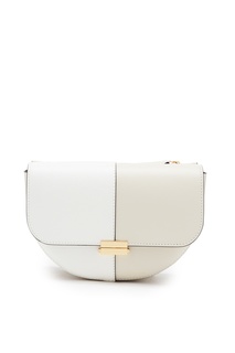 Бело-бежевая поясная сумка Anna Wandler