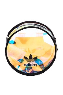 Разноцветная прозрачная сумка на пояс круглой формы Adidas