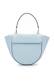 Голубая кожаная сумка Hortensia Wandler