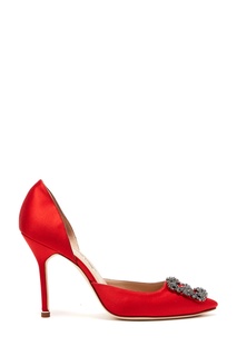 Красные туфли с кристаллами Hangisido 105 Manolo Blahnik