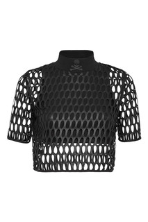 Двойной топ черного цвета Philipp Plein