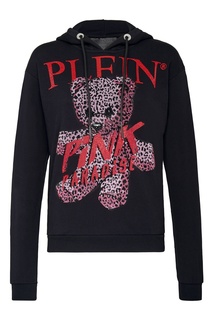 Черная толстовка с медведем Philipp Plein