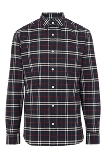 Сине-фиолетовая рубашка в клетку Burberry