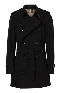 Черный двубортный тренч Burberry