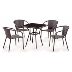 Набор уличный T282BNS/Y137C-W53 Brown 4Pcs Afina