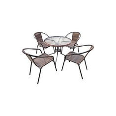 Набор уличный TLH-037B/080RR-D80 Brown 4Pcs Afina