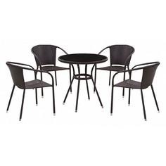 Набор уличный T282ANS/Y137C-W53 Brown 4Pcs Afina