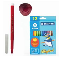 Фломастер Centropen смываемые невысыхающие 12 шт.