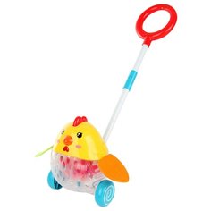Каталка-игрушка Ути-Пути Веселая птичка (61364) желтый / голубой