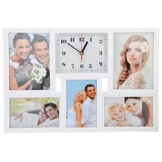 Часы настенные кварцевые Yiwu Ruisheng Daily Necessities с фоторамкой белый