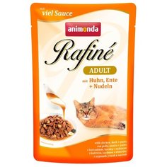 Корм для кошек Animonda Rafine с курицей, с уткой 100 г (кусочки в соусе)