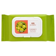 Holika Holika салфетки для удаления макияжа с оливой Daily Fresh, 60 шт.