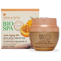 Крем Sea of Spa Bio Spa Active day cream SPF-15 дневной с тыквенным маслом SPF-15 для лица 45+ 50 мл