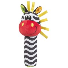 Погремушка Playgro Jungle Squaeker Zebra черно-белый