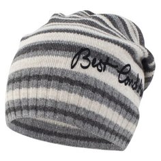 Шапка Fishka размер 52-54, серый/бежевый