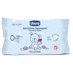 Влажные салфетки Chicco Очищающие липучка 72 шт.