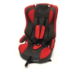 Автокресло группа 2/3 (15-36 кг) Мишутка LB 513 (без вкладыша), red/black dot