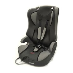 Автокресло группа 2/3 (15-36 кг) Мишутка LB 513 (без вкладыша), grey dot/black dot