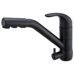 Смеситель для кухни (мойки) KAISER Safira 15066 color однорычажный мрамор black