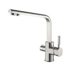 Смеситель для кухни (мойки) KAISER Decor 40144 silver однорычажный