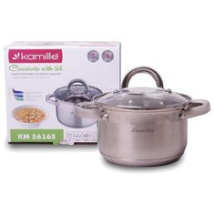 Кастрюля Kamille KM-5616S 2,1 л, стальной