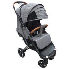 Прогулочная коляска Yoya Plus Pro Max 2020 (дожд., москит., подстак., бампер, сумка-чехол, корзина д/покупок, ремешок на руку, накидка на ножки, бампер, бамб. коврик) серый/черный, цвет шасси: черный