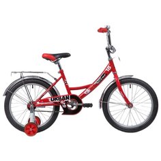 Детский велосипед Novatrack Urban 18 (2019) красный (требует финальной сборки)