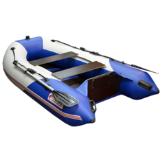 Надувная лодка HUNTERBOAT Стелс 255 серо-голубой