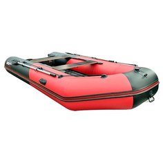 Надувная лодка HUNTERBOAT Хантер 365 ЛКА черный/красный