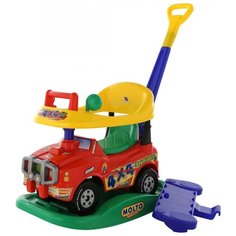 Каталка-качалка Molto Джип Викинг (3392 / 62963 / 62970 / 62987) со звуковыми эффектами красный